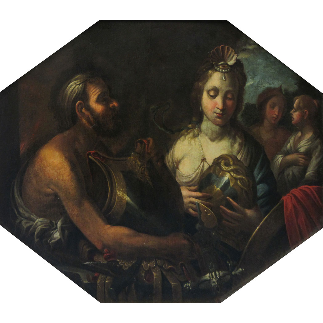 Appraisal: Circle of Francesco Solimena Thetis Receiving the Arms of Achilles