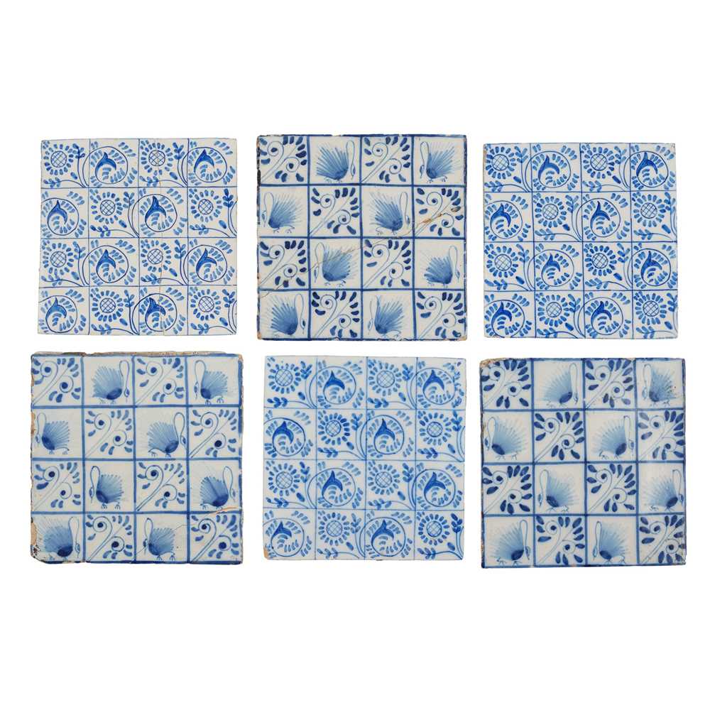 Appraisal: WILLIAM MORRIS - FOR MORRIS CO GROUP OF DELFTWARE TILES