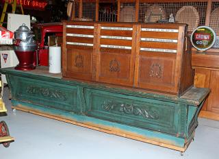 Appraisal: Fancy department or sporting store counter Victorian era with original