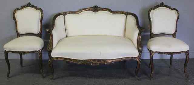 Appraisal: Antique Piece French Style Salon Set From a Manhattan NY