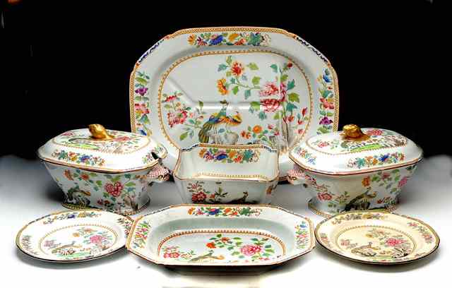 Appraisal: A GROUP OF VARIOUS MEAT PLATES meat platters two tureens