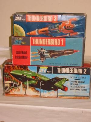 Appraisal: Thunderbirds and by Rosenthal Toys plastic construction friction motors boxed