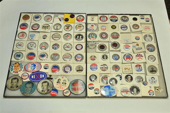 Appraisal: GROUP OF CAMPAIGN BUTTONS All pertaining to Richard Nixon Including