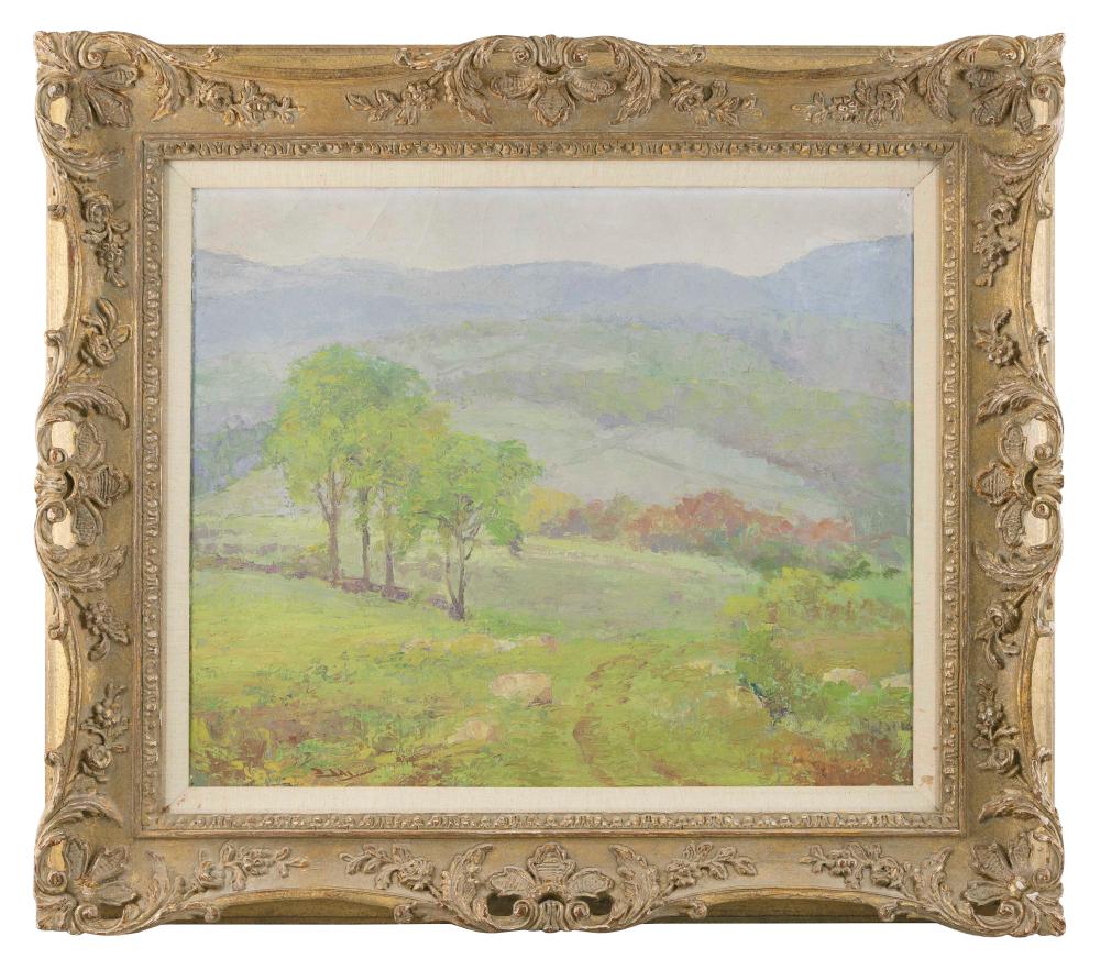 Appraisal: HENRY STEPHENS EDDY NEW JERSEY MASSACHUSETTS - MOUNTAIN LANDSCAPE OIL