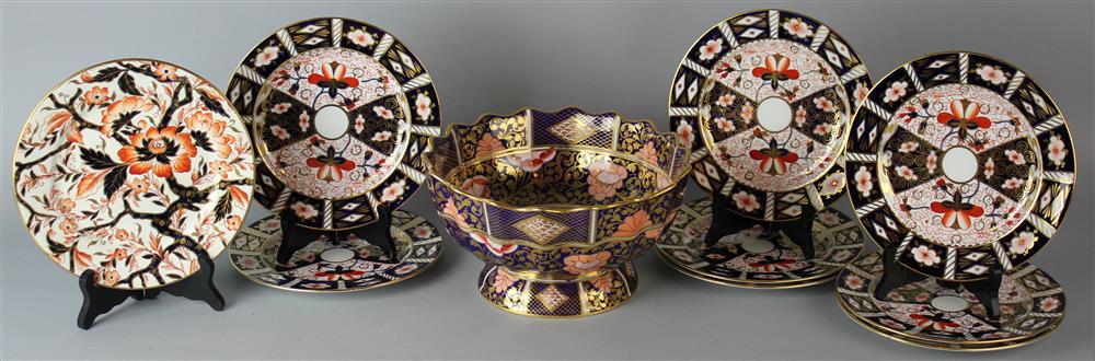 Appraisal: EIGHT ROYAL CROWN DERBY IMARI PLATES A COPELAND BOWL ANOTHER