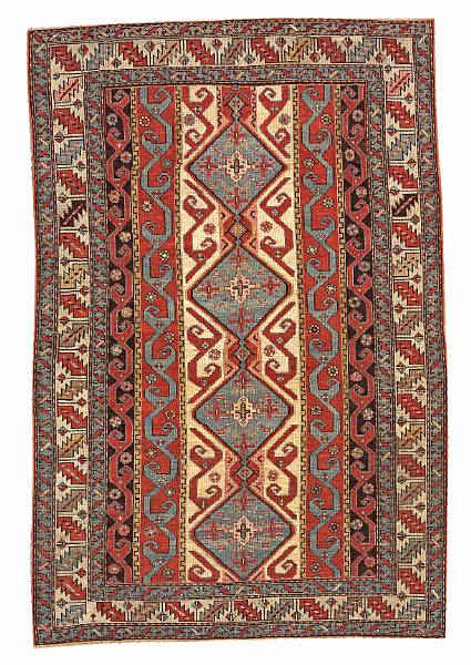 Appraisal: A Caucasian carpet Caucasus late th century size approximately ft