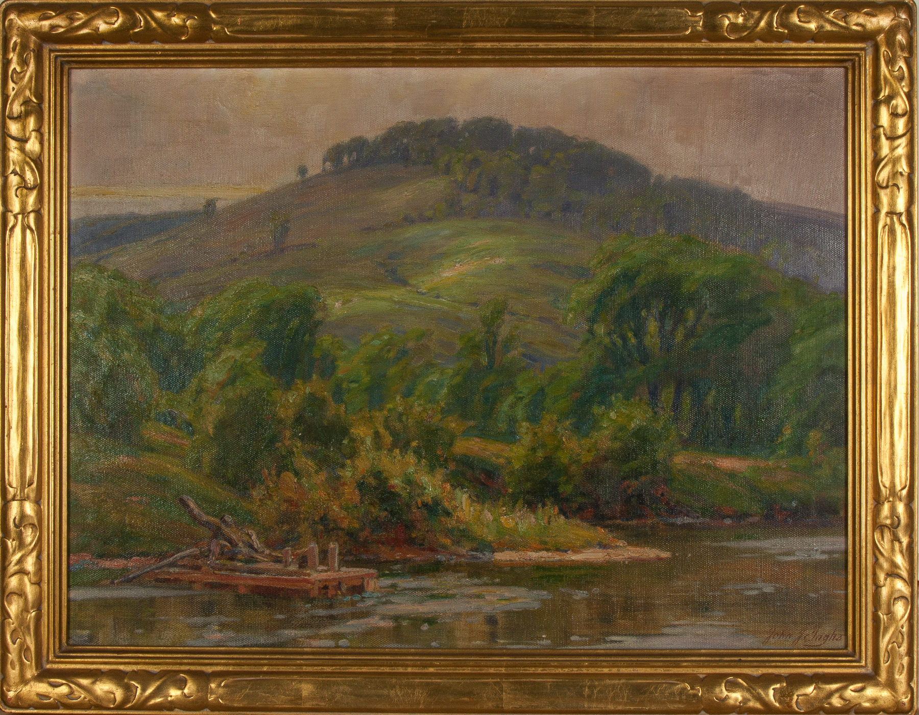 Appraisal: John J Inglis American - Stream with Landscape Signed lower