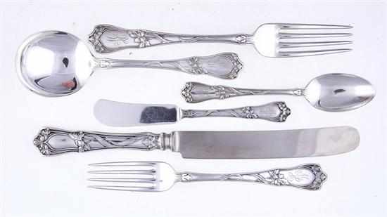 Appraisal: Gorham Vine pattern sterling flatware Rhode Island circa comprising hollow