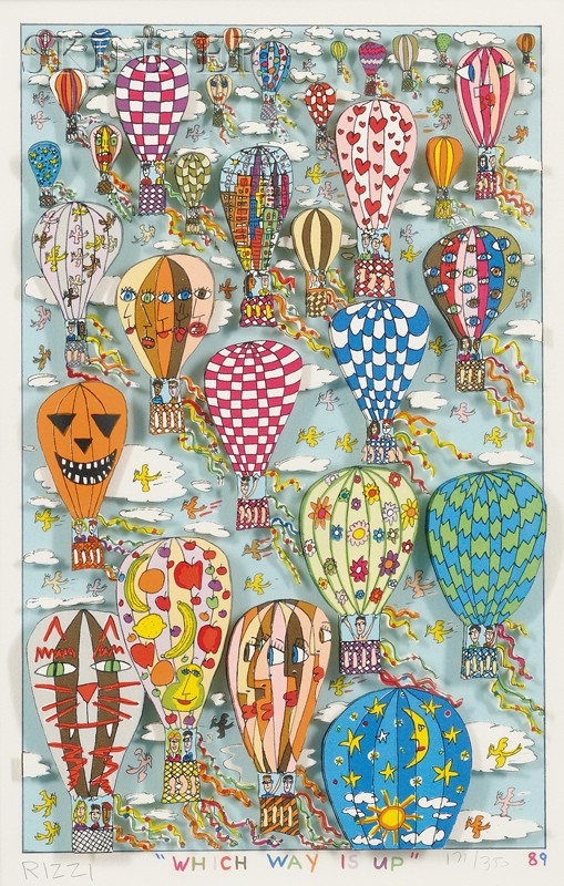 Appraisal: James Rizzi American b Which Way Is Up edition of