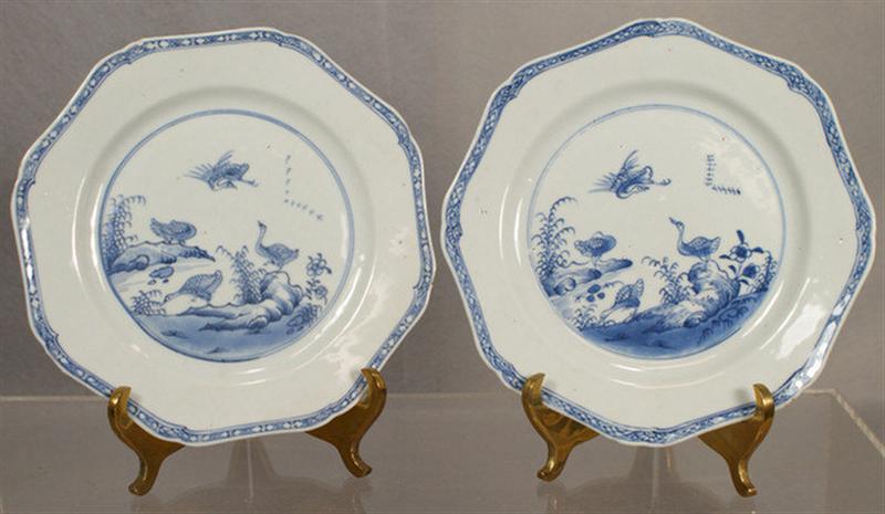 Appraisal: Pair of th c Chinese porcelain plates fritting and small