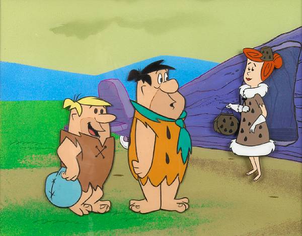 Appraisal: A Hanna-Barbera celluloid from The Flintstones - gouache celluloid depicting