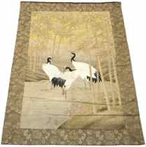 Appraisal: A Large Oriental Theme Wall Tapestry C Late th Century