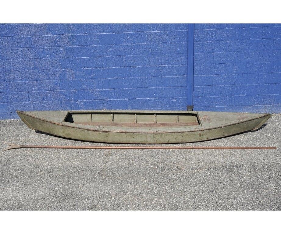 Appraisal: Railbird Skiff rowing and poling boat circa built by Casper