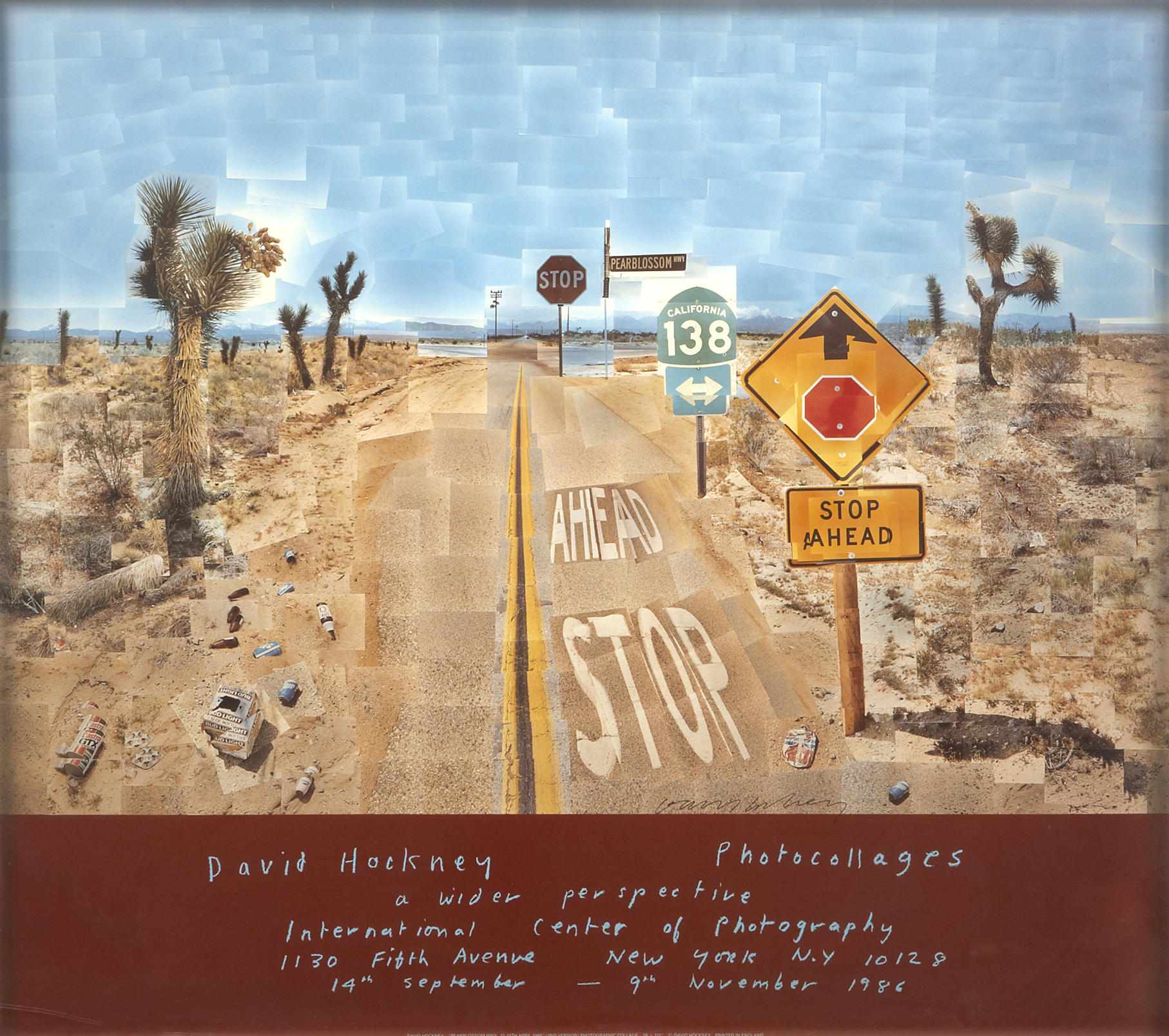 Appraisal: David Hockney British born Photocollages Photocollages HP Offset lithographic poster