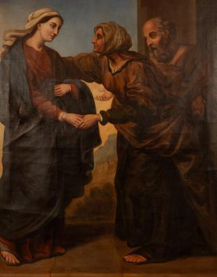 Appraisal: Italian School th Century Three Figures oil on canvas cm