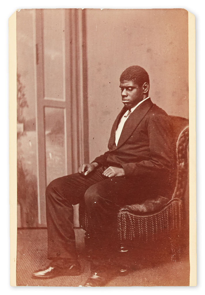 Appraisal: APPARENTLY UNRECORDED MUSIC BETHUNE THOMAS 'BLIND TOM ' Carte-de-visite sepia