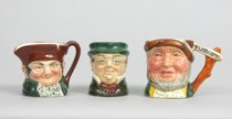 Appraisal: Set of Three Royal Doulton Character Mugs The set includes