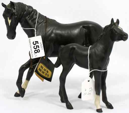 Appraisal: Beswick Black Beauty and Black Beauty Foal