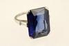 Appraisal: LADY'S RING - Platinum mount set in classic style with