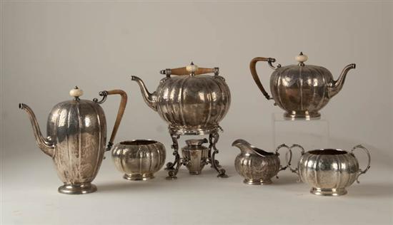 Appraisal: A Six Piece Gorham Coffee and Tea Service some with