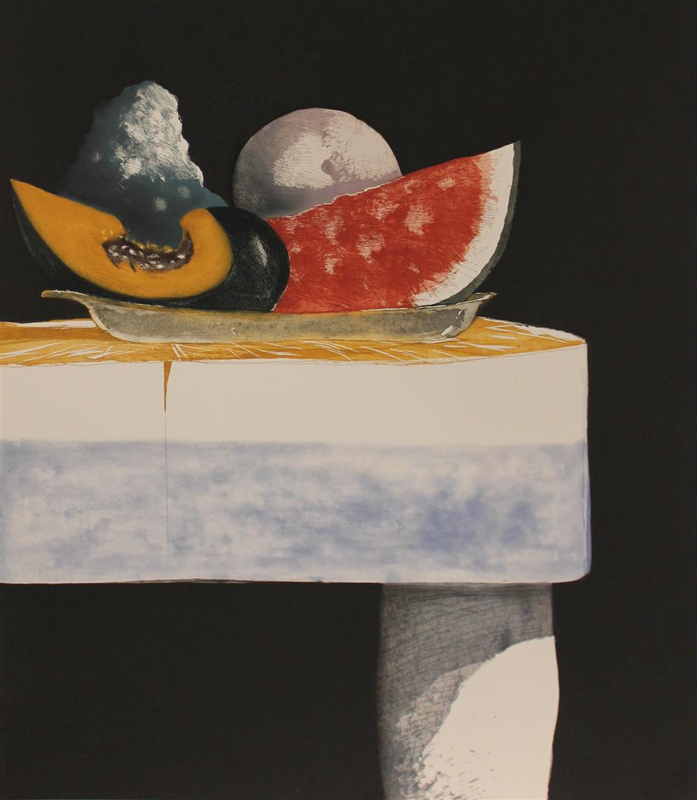 Appraisal: JULIO LARRAZ CUBAN - THE MAGIC EYE Etching and aquatint