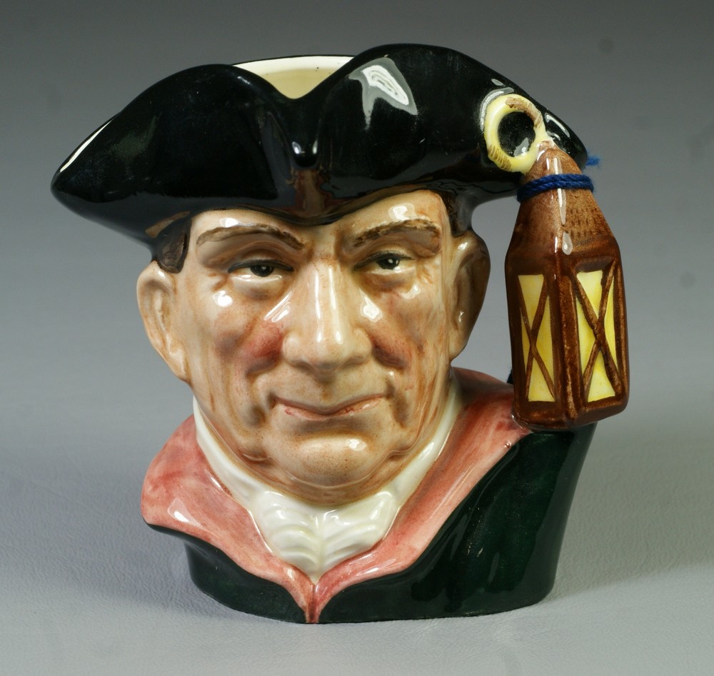 Appraisal: Royal Doulton Night Watchman Character Jugs from Williamsburg toby jug