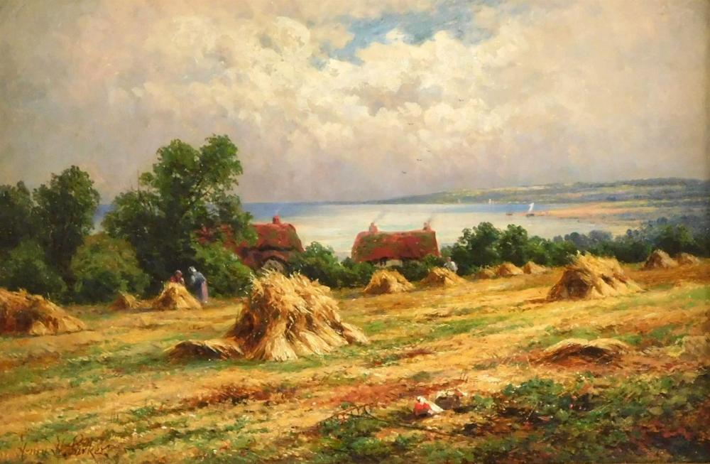 Appraisal: Henry Hillier Parker English - Harvest Time on the South