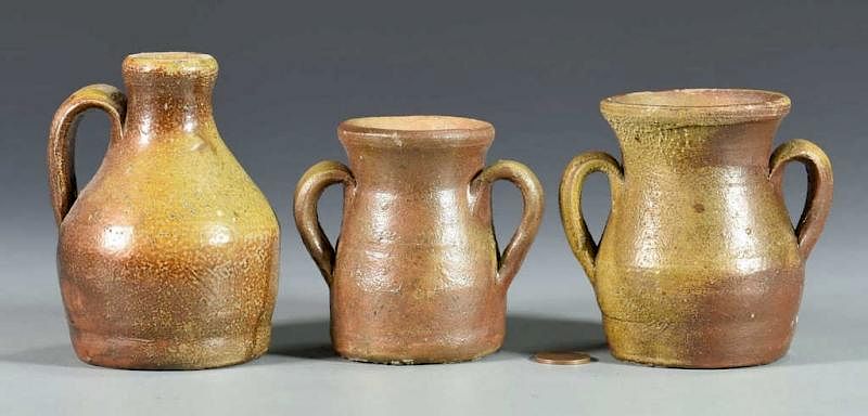 Appraisal: Middle TN Stoneware Pottery Miniatures Grouping of Middle Tennessee stoneware