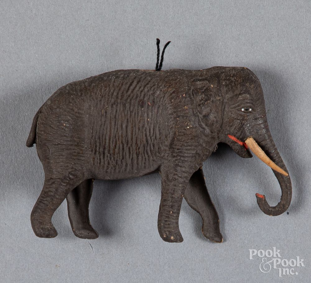 Appraisal: Dresden elephant Christmas ornament Dresden elephant Christmas ornament l Condition