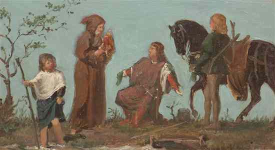 Appraisal: German School th th century The Good Samaritan oil on