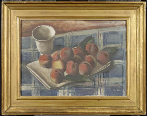 Appraisal: BOLENS ERNEST M llheim - Basel Still life with peaches