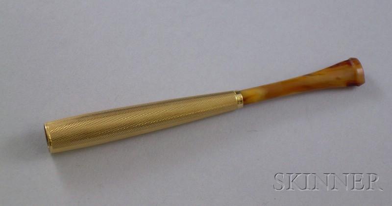 Appraisal: kt Gold Tiffany Cigarette Holder total dwt Plunger functional a