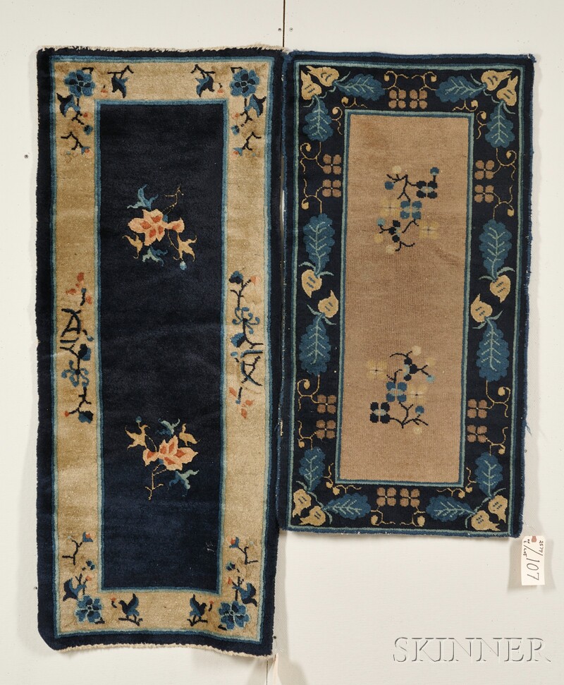 Appraisal: Two Chinese Rugs late th early th century ft in