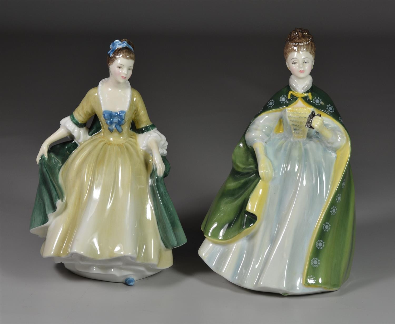 Appraisal: Royal Doulton bone china figurines Elegance HN Premiere HN tallest