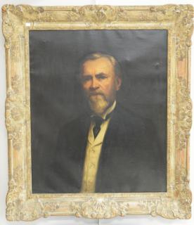 Appraisal: After Abbott Thayer oil on canvas portrait of a man