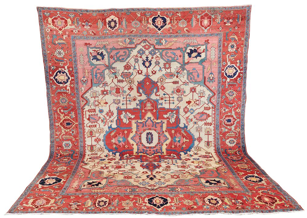 Appraisal: Serapi Carpet Persia last quarter th century ft in x