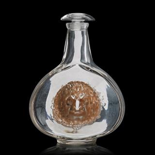 Appraisal: LALIQUE Masques carafe LALIQUE Masques carafe France des M p