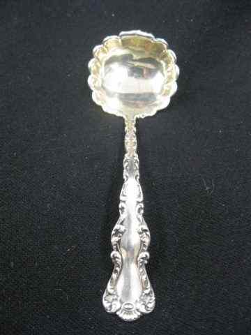 Appraisal: Victorian Sterling Silver Cream Sauce Ladle fancy scalloped gold washed