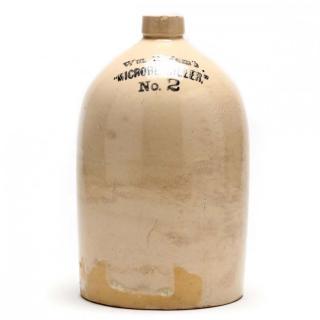 Appraisal: Stoneware Advertising Jug late th century stamped Wm Radam's MICROBE