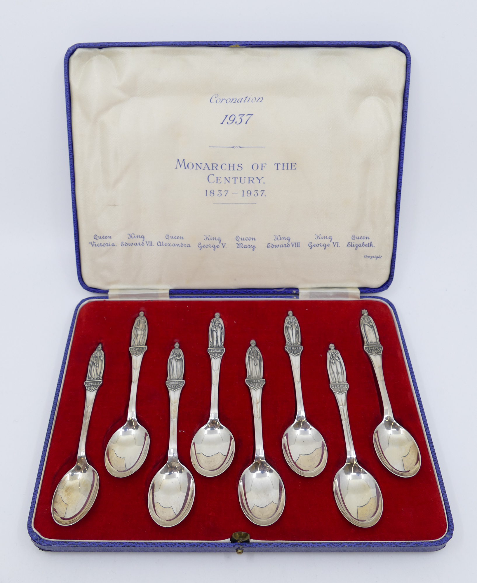 Appraisal: pc English Sterling King George VI Coronation Teaspoon Set Comes