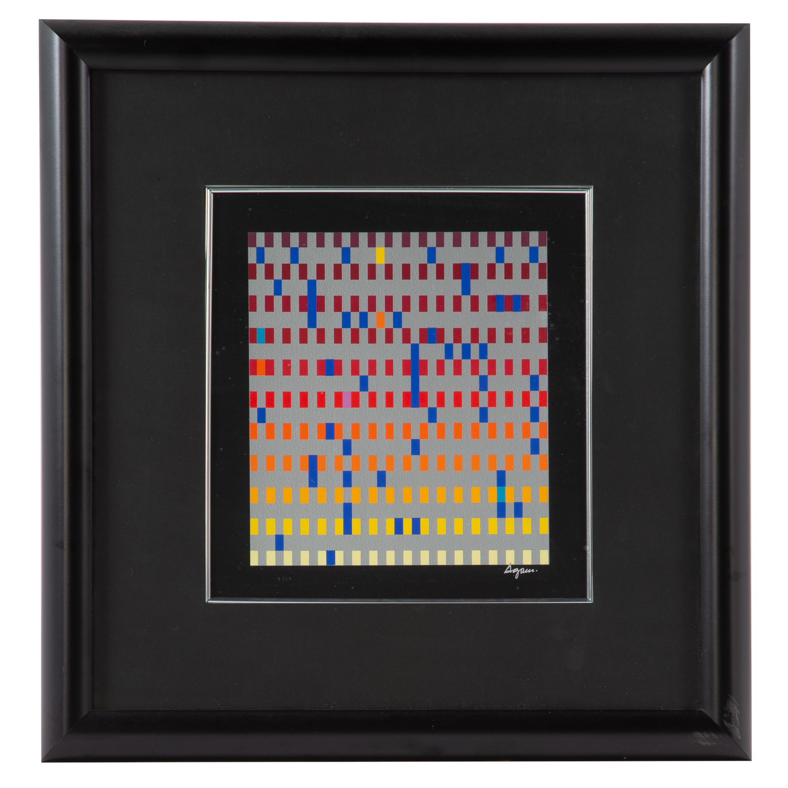 Appraisal: YACCOV AGAM KESEF NER ACHAD SERIGRAPH Israeli b Serigraph ed