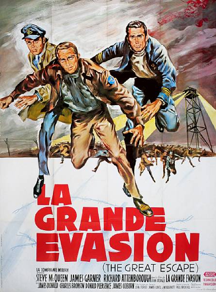 Appraisal: The Great Escape United Artists French poster condition A x