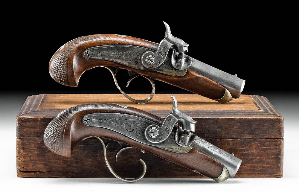 Appraisal: th C USA Philadelphia Deringer Pocket Pistols North America United