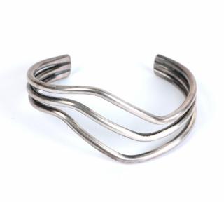 Appraisal: Henry Steig Sterling Cuff Bracelet Henry Steig sterling wirework cuff