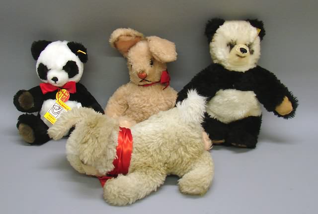 Appraisal: Lot of plush animals Pesty Panda tag in ear Pesty