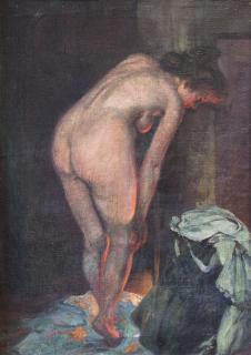 Appraisal: Undressed by Ernest Martin Hennings Ernest Hennings - Undressed oil