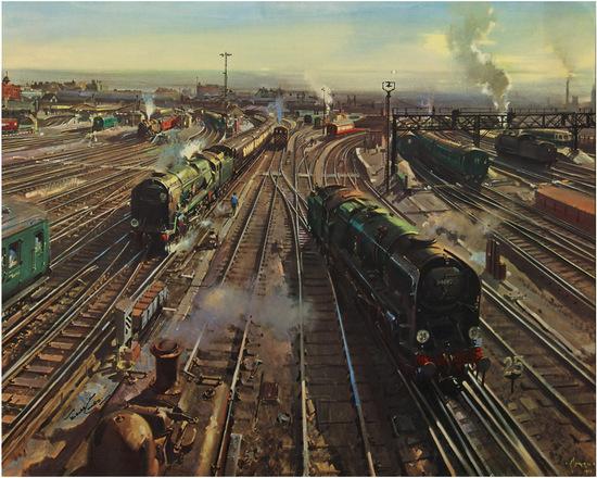 Appraisal: CUNEO TerenceCLAPHAM JUNCTION British Railways offset lithograph in colours condition