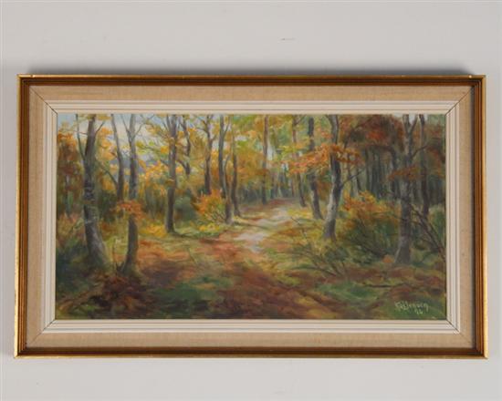 Appraisal: Kai Gregers Jensen - Denmark An Autumn Forest Landscape an