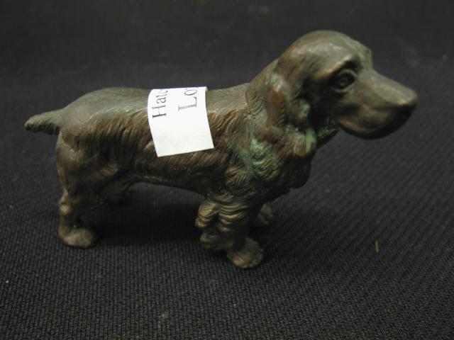 Appraisal: Austria Bronze Cocker Spaniel Figurine long