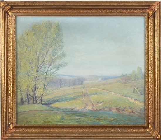 Appraisal: Spring at Thornhill Farms oil on canvas x SLL W